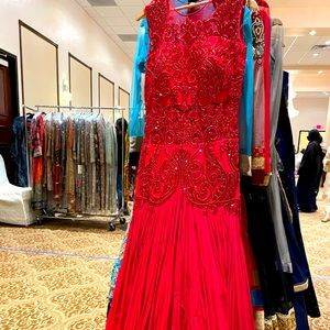 Indian Modern Red Gown